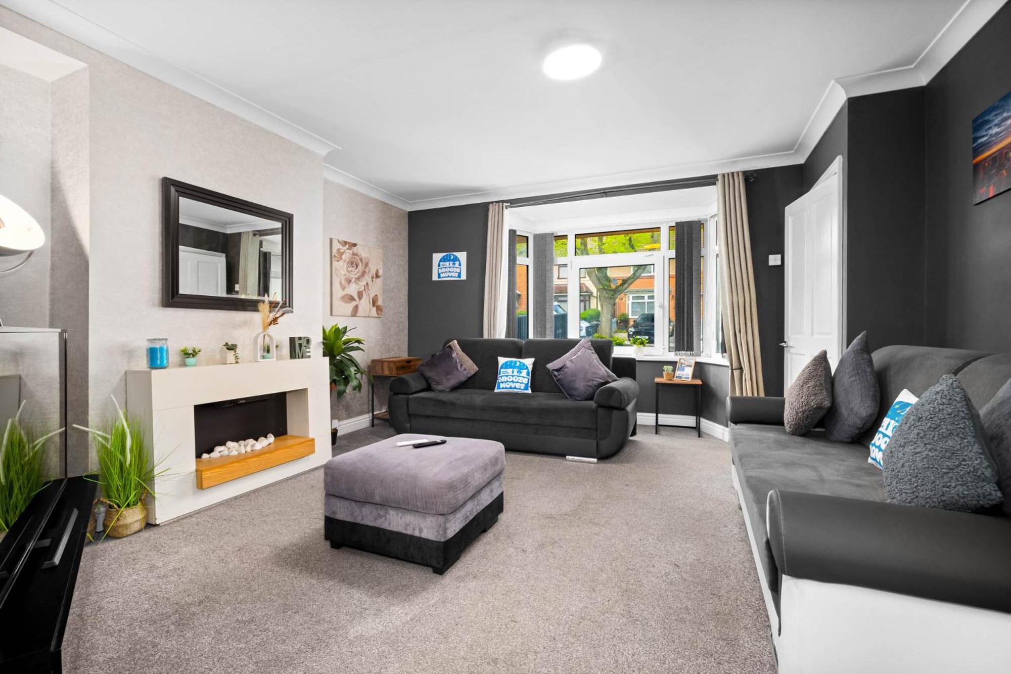 Stylish 3 Bedroom Home Away From Home برمنغهام المظهر الخارجي الصورة